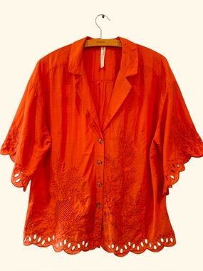 Anthropologie Button-Front Blouse